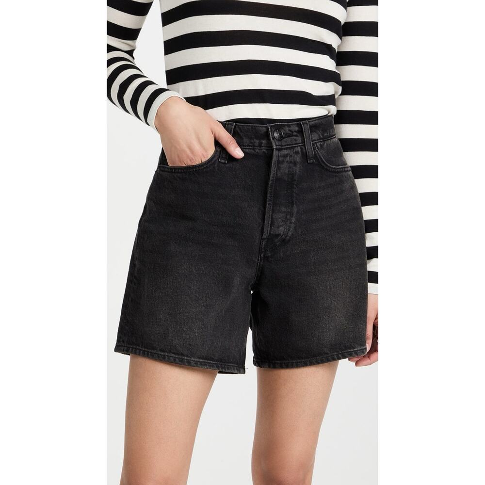 Rag & Bone Maya Demin Shorts High Rise Relaxed Fi… - image 1